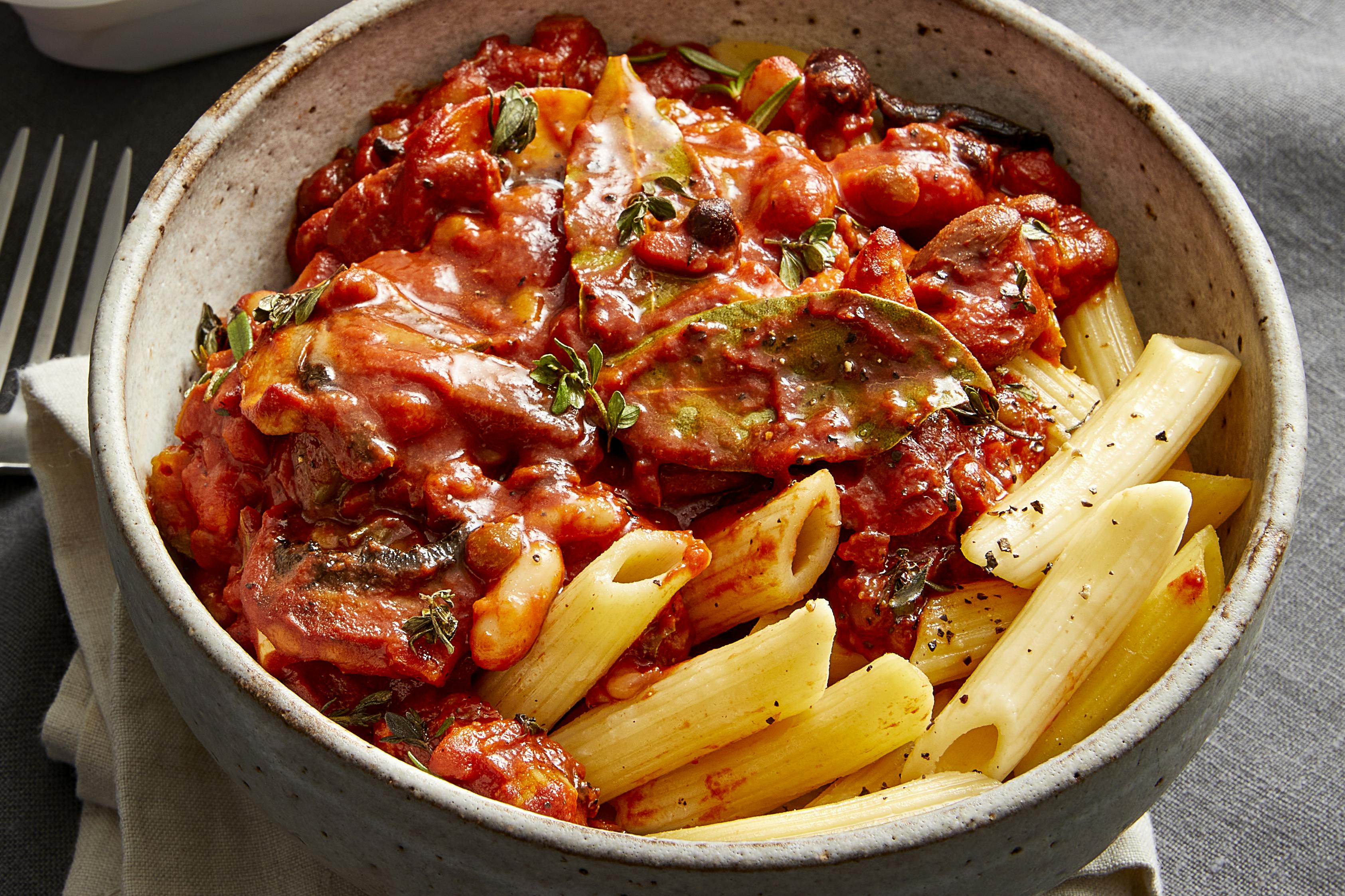 A steamy bowl of pasta.